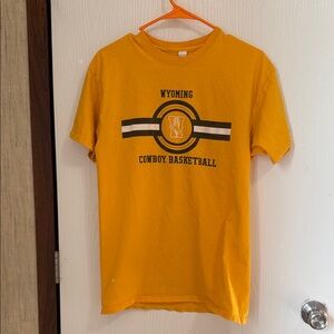 Wyoming Cowboy Basketball Women's Yellow Tee